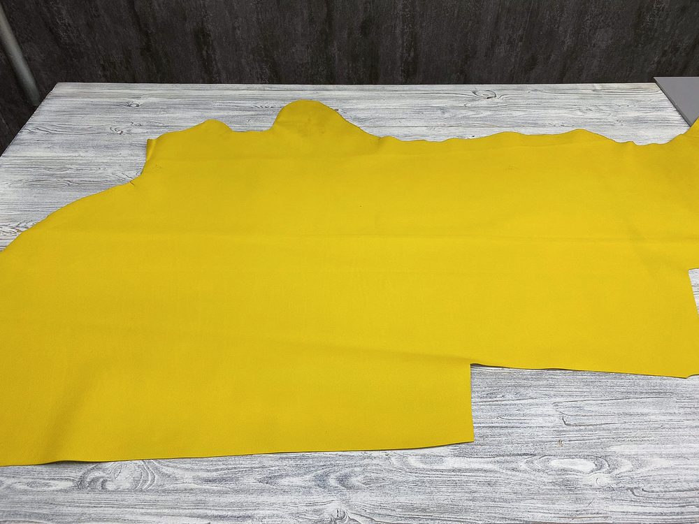 Palmira Grain Yellow (1,0-1,2 мм), цв. Натуральная кожа