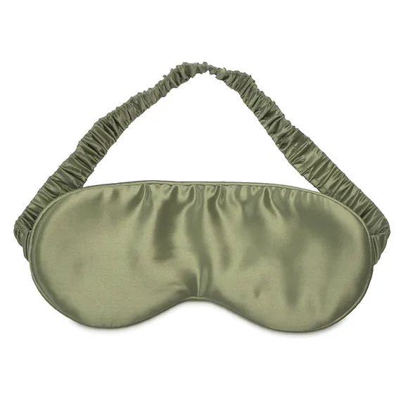 Маска для сна из натурального шелка мятного цвета из коллекции essential
