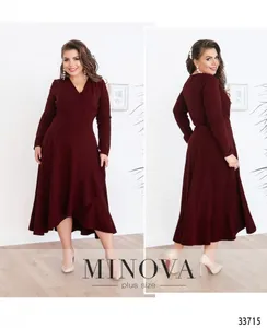 Платье 3121Б-бордо Minova