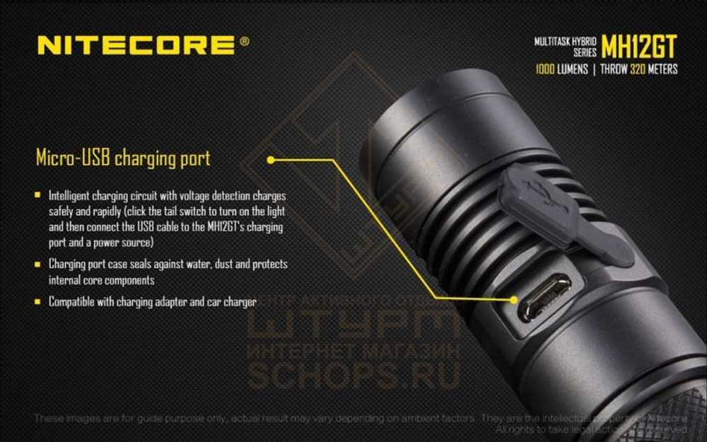 Фонарь Nitecore MH12GT