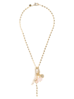 Колье "Gess mini rose quartz" Gold