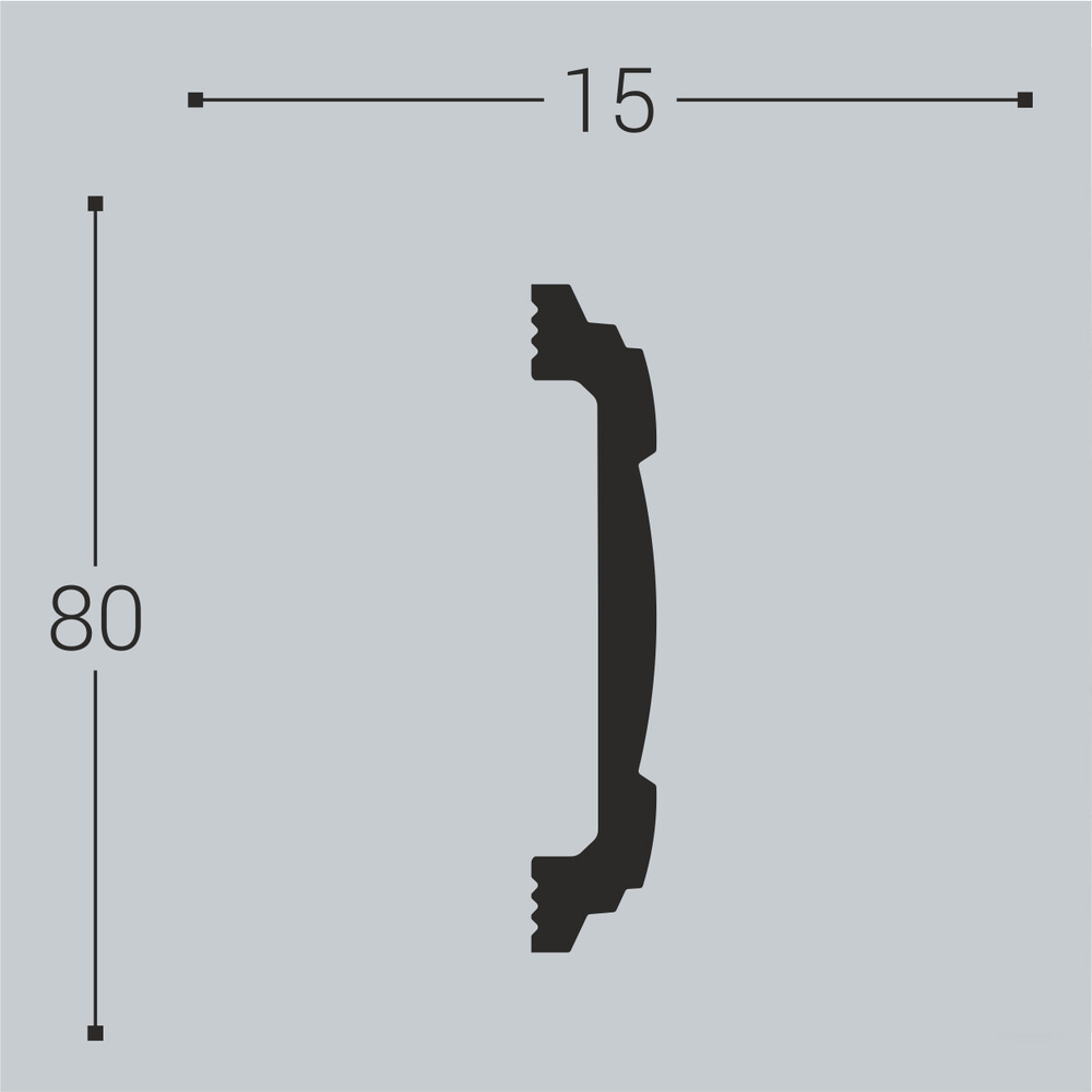 bello deco Молдинг XPS М 8 (80x15) 00-00004628