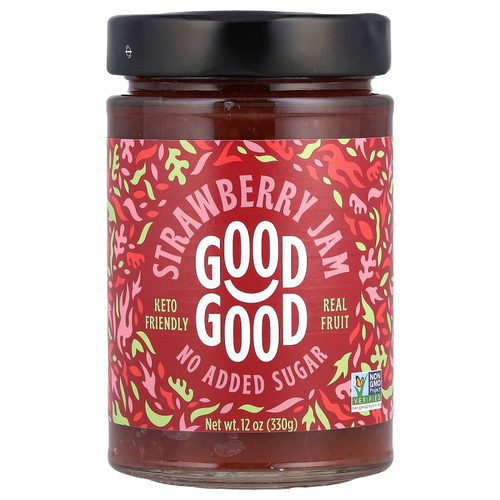 GOOD GOOD, Strawberry Jam, 12 oz (330 g)