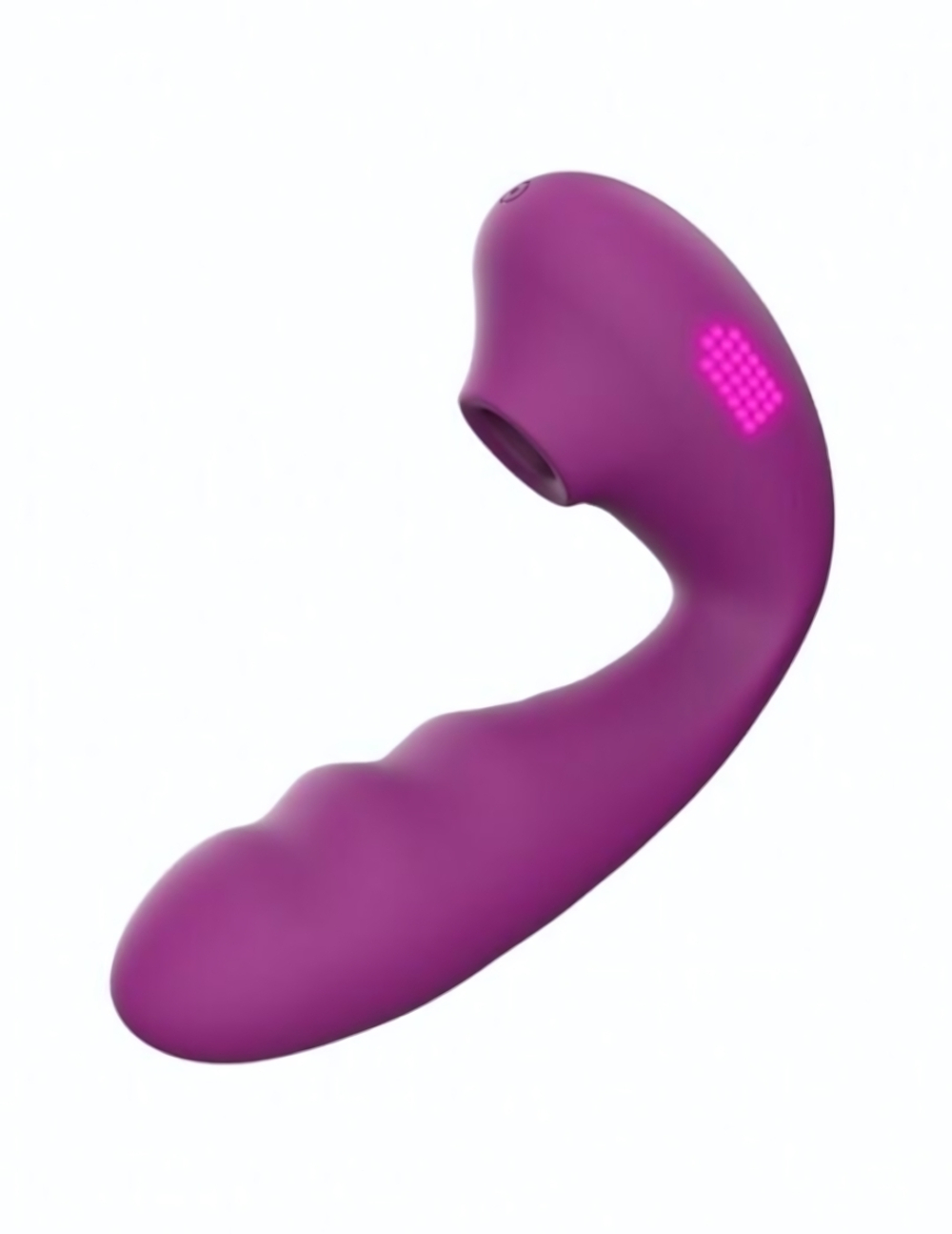 Фиолетовый вибратор с вакуумной стимуляцией и нагревом Tara (Цвет: фиолетовый)