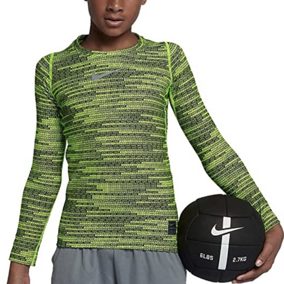 Футболка с длинным рукавом для мальчиков Nike B NP Warm Top LS Crew AOP, арт. 856133-702