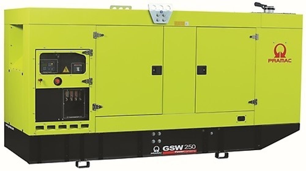 Дизельный генератор Pramac GSW 250 P в кожухе с АВР