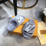 Louis Vuitton Fur Slide