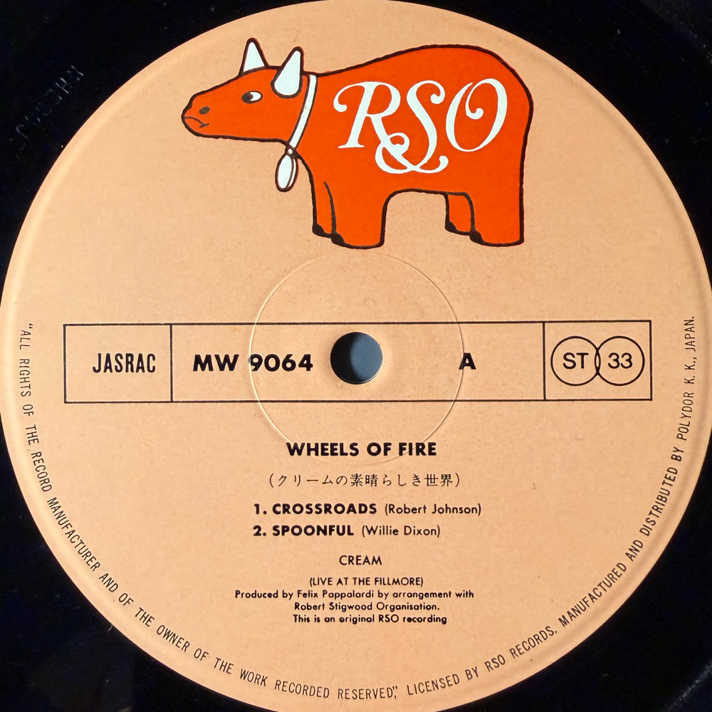 Cream ‎– Wheels Of Fire 2LP (Япония 1975г.)Т