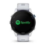 Смарт часы Garmin Forerunner 255 Music с белым ремешком