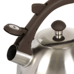 Чайник нерж, 2.5 л, свист, ручк бакелит, с силик покр, Daniks, Бруно, индукц, MSY-066C