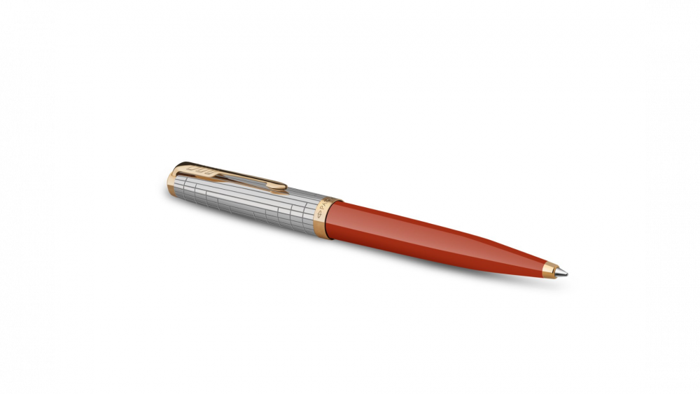 Шариковая ручка Parker 51 Premium Red GT стержень: M, цвет чернил: black, в подарочной упаковке.