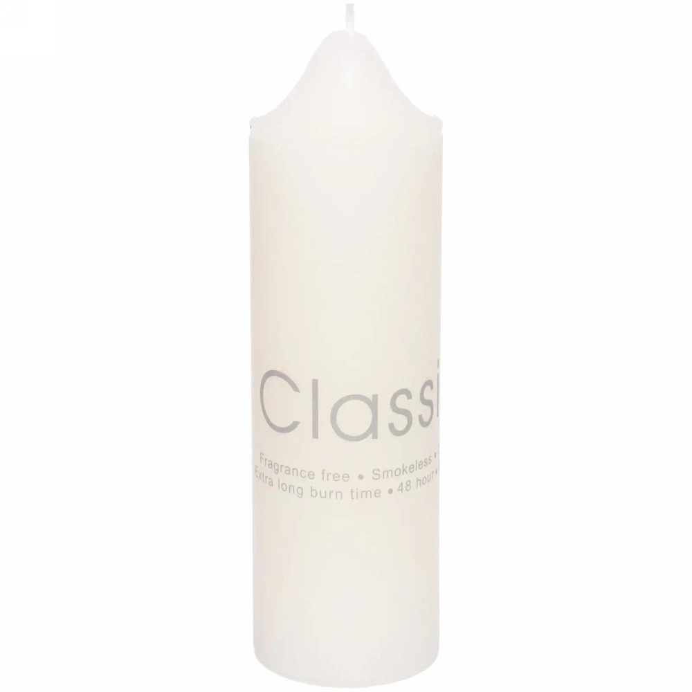 Свеча «Classic» 6*20см цвет белый ZD-113