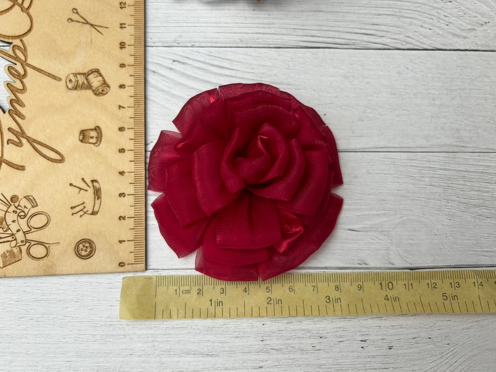 Бант (цветок) ОРГАНЗА микс 8,5см