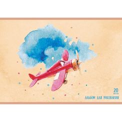 Альбомы для рисования 20л. Скрепка.-Полет фантазии