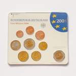 Germany 2008 Year Set (J: Hamburg) + 2 Euro: "St. Michaelis' Church (Hamburg)"