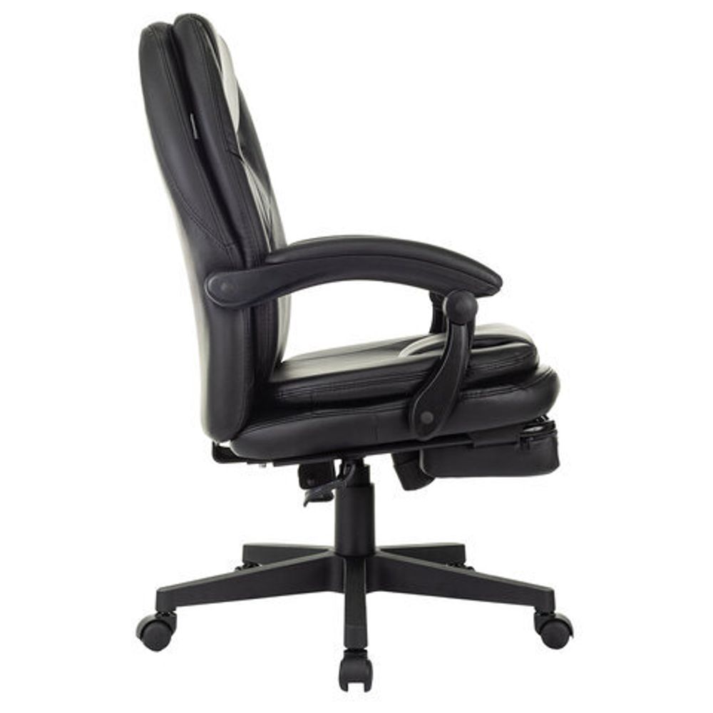 Кресло офисное CH-868N-BF, синхромеханизм, подставка для ног, экокожа, черное, 2018358