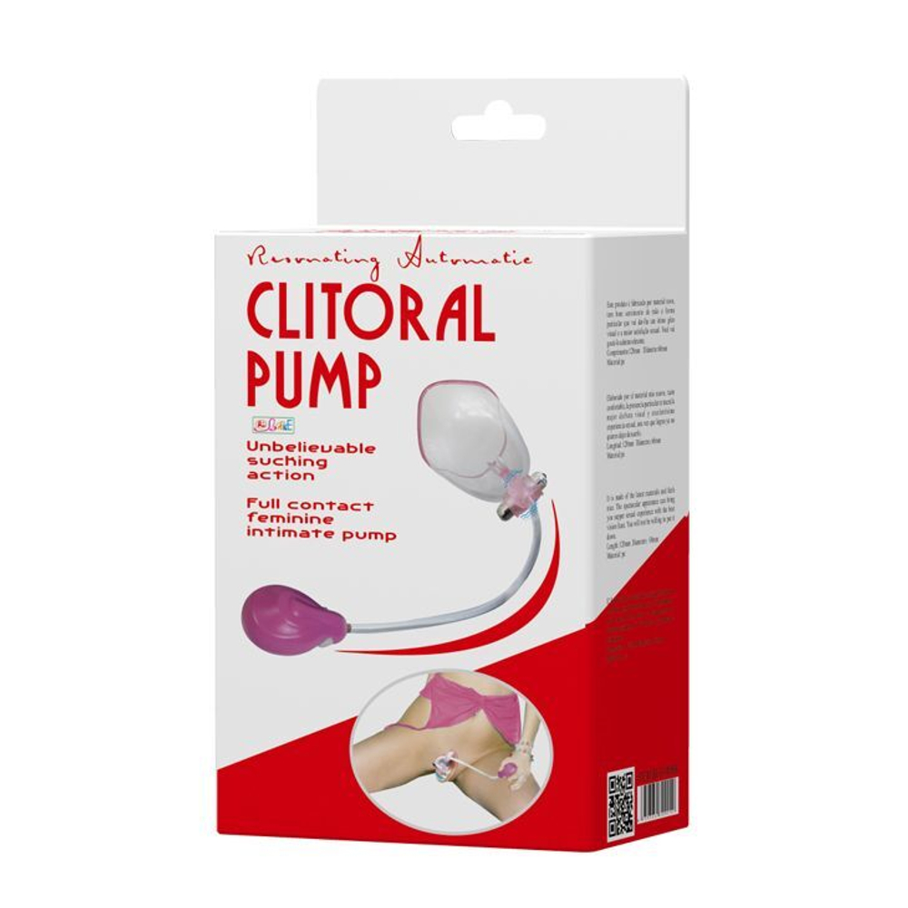 Помпа для клитора Baile Clitoral Pump, вибрация, чаша 12×6 см