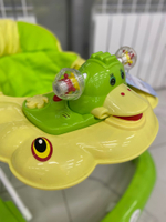 Ходунки SBL 5301 (Teddy Bear)  зеленый (силиконовые колеса)