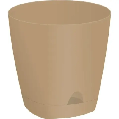Горшок для цветов AMSTERDAM D 110 с прикорневым поливом 0,65 л Молочный Шоколад