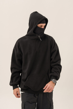 Худи KUL'TURA "HALF ZIP FLEECE 450 GR" Черный