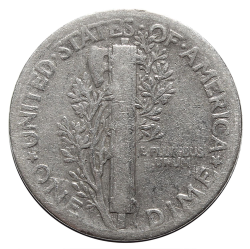 1 дайм (10 центов) 1941. США F-VF (Меркурий) Серебро