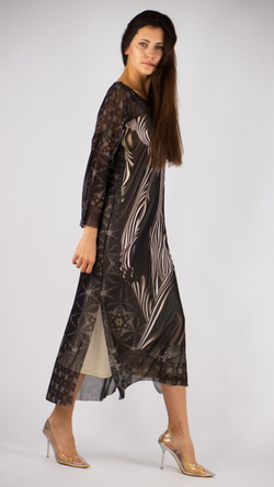 Платье-туника из сетки «Воплощение» по мотивам работ французского фотографа Дани Оливье