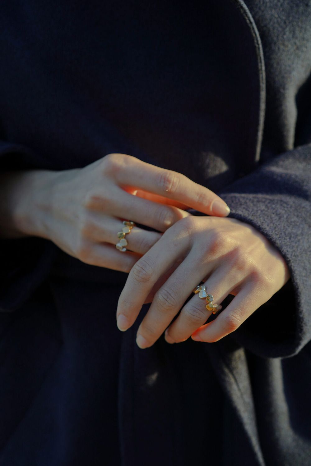 Кольцо Конфетти Макси с золотой линией