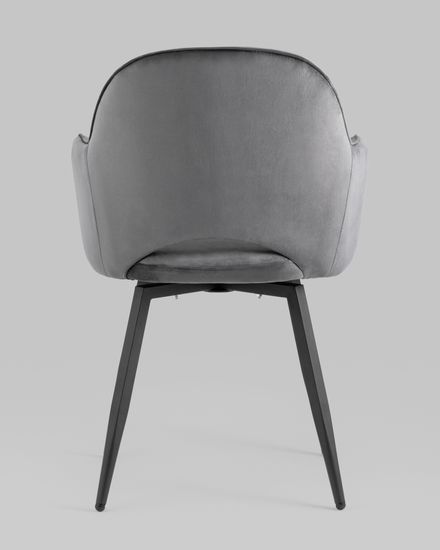 Стул Венера вращающийся, велюр серый NP (набор 2шт)