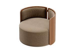 Кресло крутящееся Lagom 800 (бежевый, орех)
