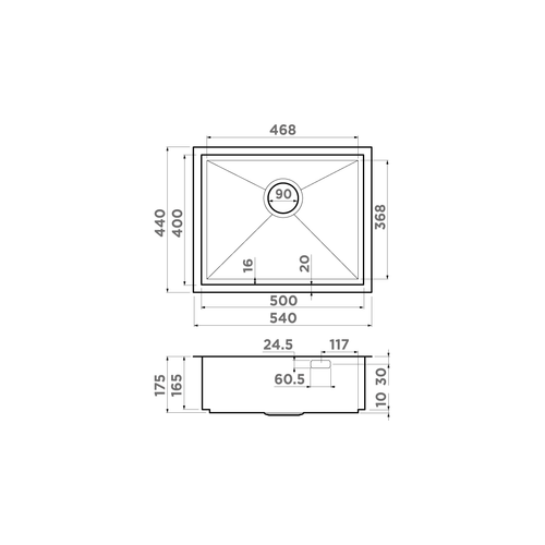 кухонная мойка Omoikiri Kasen 54-16-INT-LG нерж. сталь/светлое золото