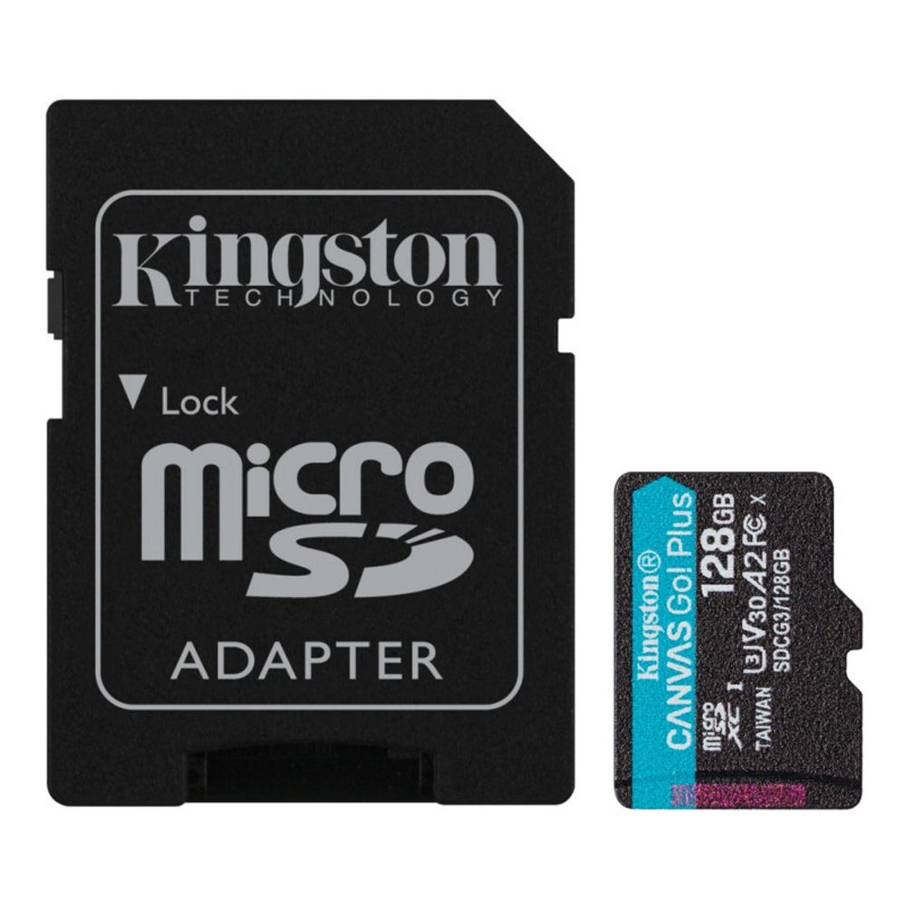 Карта памяти Kingston Canvas Go! Plus microSDXC UHS-I Cl10 +ад, SDCG3/128Gb