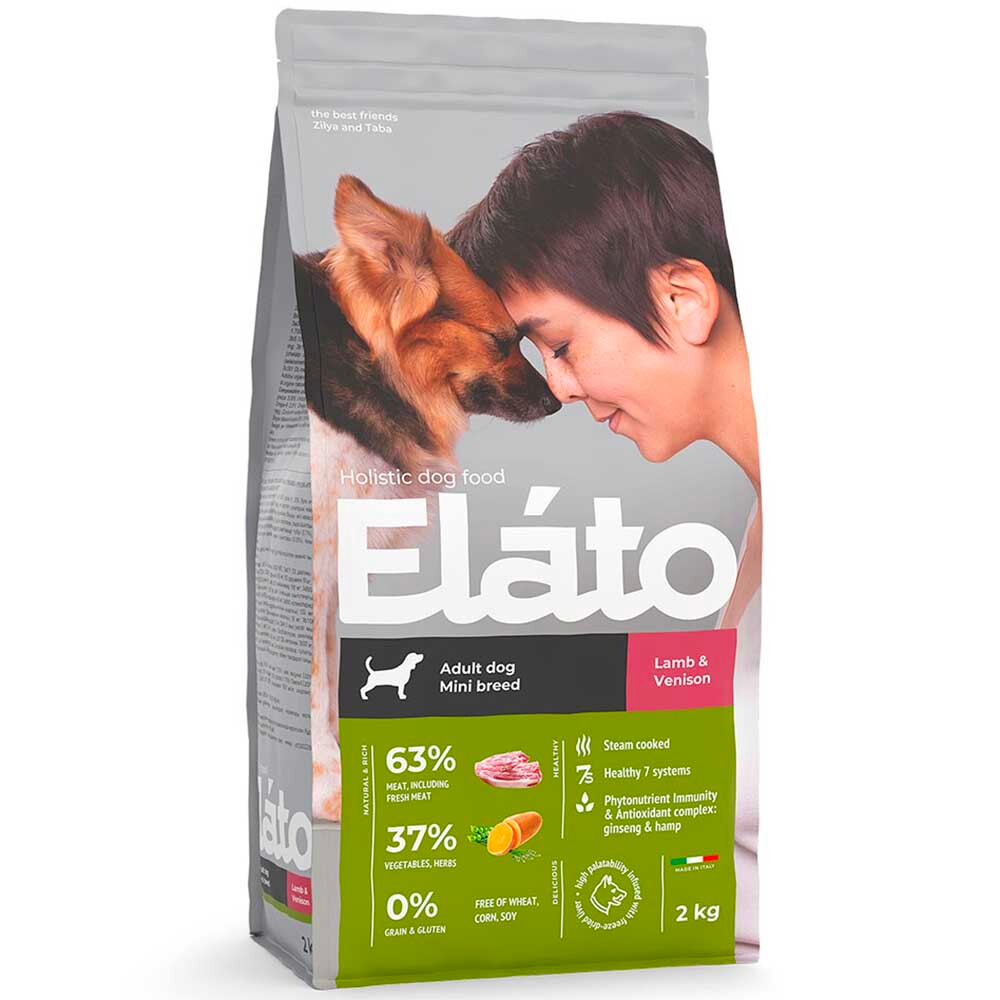 Elato Holistic корм для взрослых собак мелких пород с ягненком и олениной (Adult Dog Mini Lamb & Venison)