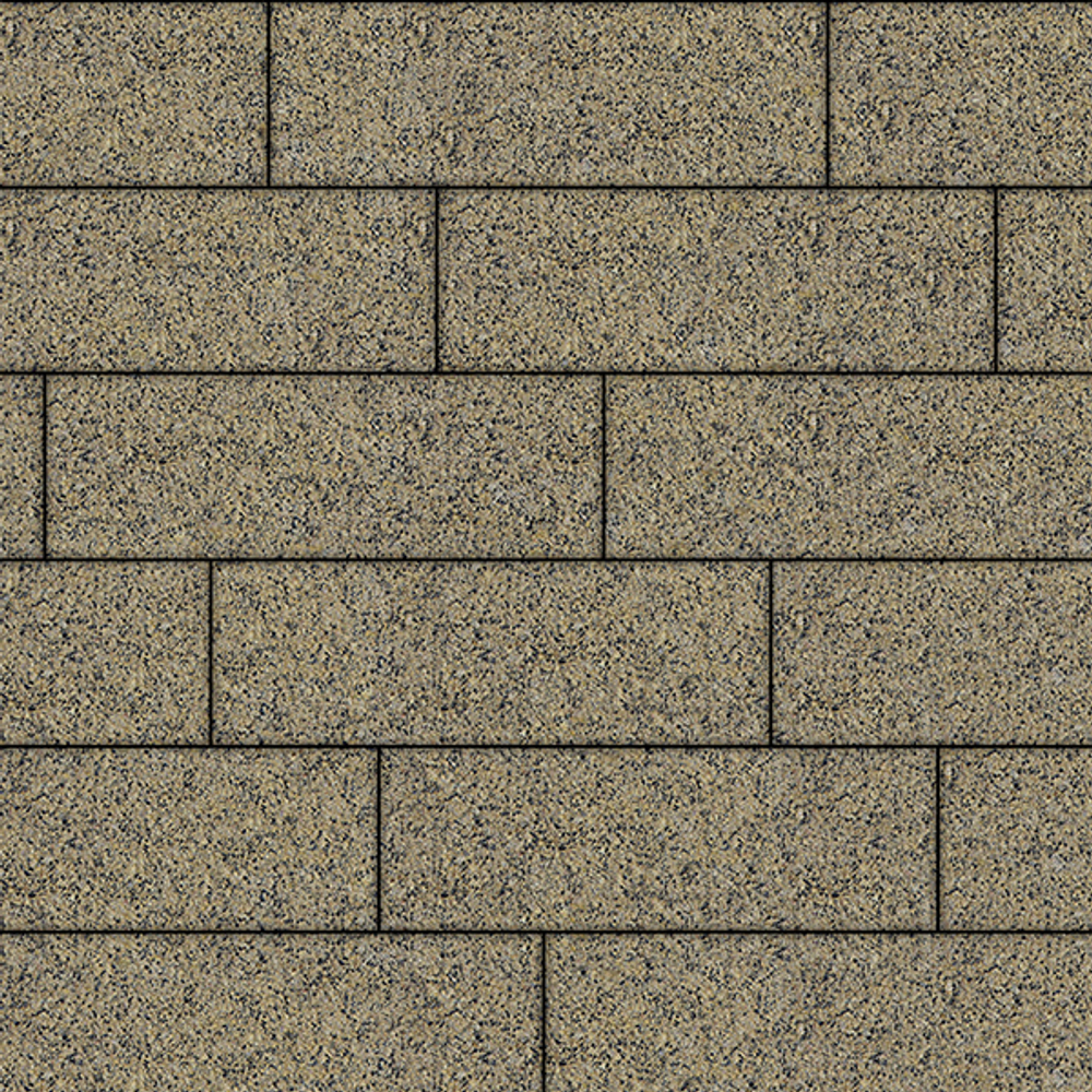 Тротуарная плитка ПРЯМОУГОЛЬНИК 750х250 мм - Гранит+ Желтый с черным