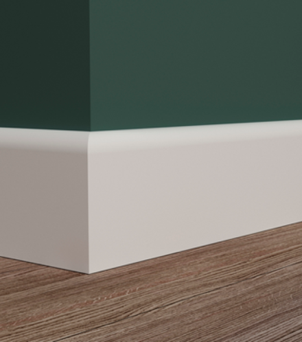 Плинтус МДФ EVROWOOD, PN 050, Белый