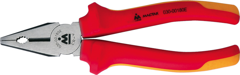 Плоскогубцы комбинированные диэлектрические МАСТАК 030-00180EH