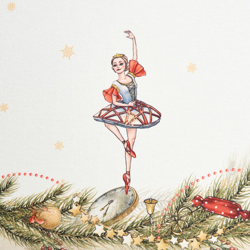 СКАТЕРТЬ КРУГЛАЯ "ЩЕЛКУНЧИК" ,220СМ БЕЖЕВЫЙ 100% ХЛОПОК , ТВИЛ