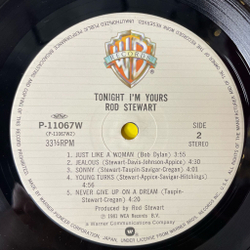 Винтажная виниловая пластинка LP Rod Stewart Tonight I'm Yours (Japan 1981) (Obi)