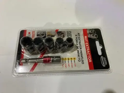 Набор головок-экстракторов 6,8,10,11,13мм+адапт. (мал.)(блистер) для поврежденных гаек и болтов 6пр. VZ-5004