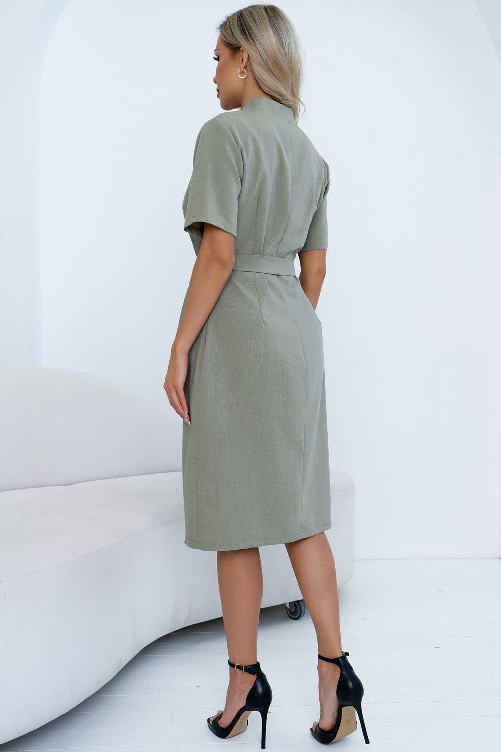 Платье Хистори (оливковый) Р11-1205/3 Nikol