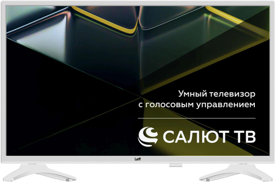 ЖК телевизор Leff 43U691T UHD Smart,Салют ТВ белый