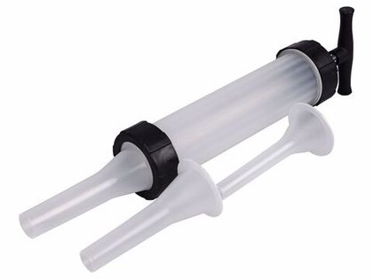 Ручной шприц для колбас пластиковый 400 мл + насадки 3 шт
