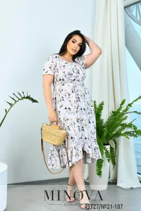 Платье 21-107-молочный Minova