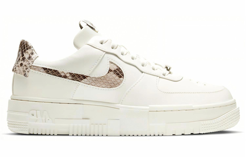 Кроссовки Nike Air Force 1 Pixel Se "Sail Snake" (Женская размерная сетка)