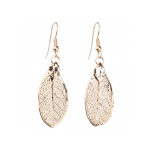 Серьги листья Ester Bijoux Ива LF202C-RG BR