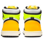 Jordan 1 Retro High White Black Volt University Gold