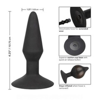 Расширяющаяся анальная пробка 10,75см со съемным шлангом California Exotic Novelties Medium Silicone Inflatable Plug SE-0430-10-3