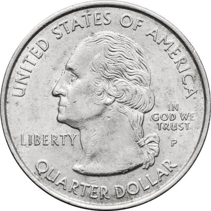 25 центов (1/4 доллара, квотер) 1999 США «Штат Джорджия» (P) VF-XF