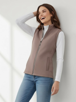 Жилет с начесом на молнии