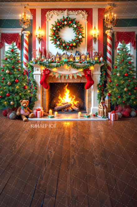 Фотофон "Интерьер пряничного домика" арт. ФФ907-61