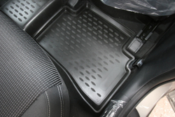 Коврики Standard, 3D в салон KIA Sportage, 2016- , 4 шт. (полиуретан, чёрные) Element.CARKIA00005